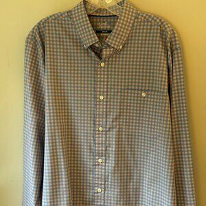 Mens Croft & Barrow Botton Down Dress Shirt - Prowned L Slim Fit